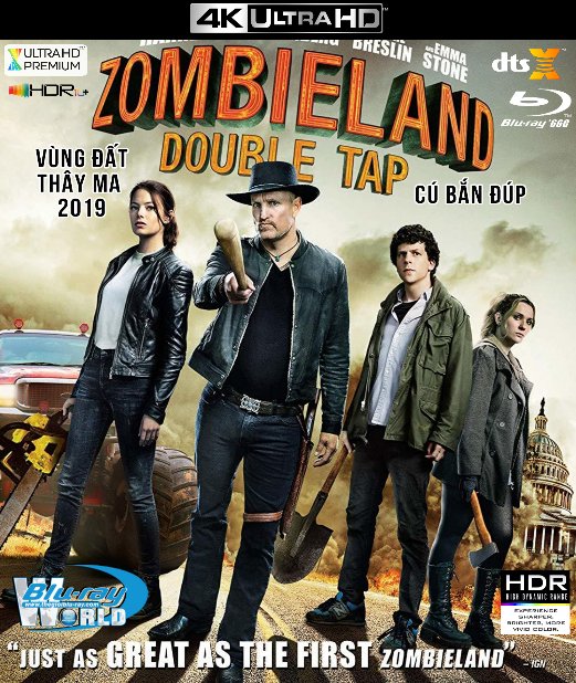 4KUHD-533. Zombieland Double Tap 2019 - Vùng Đất Thây Ma: Cú Bắn Đúp 4K-66G (DTS:X 7.1 - HDR 10+)